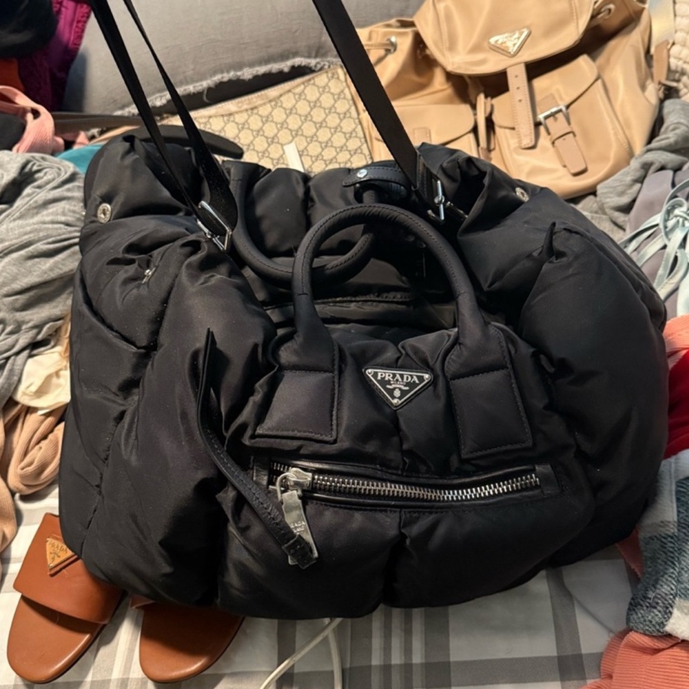 Black Nylon Shoulder Bag